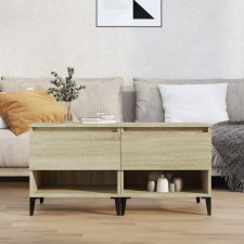 vidaXL 2 db sonoma-tölgyszínű szerelt fa kisasztal 50x46x50 cm bútor