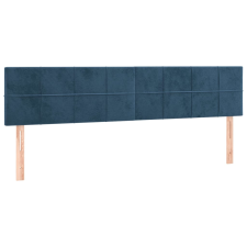 vidaXL 2 db sötétkék bársony fejtámla 90x5x78/88 cm (346086) ágy és ágykellék