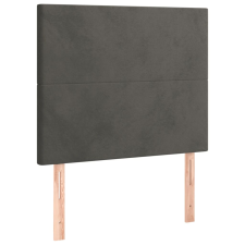 vidaXL 2 db sötétszürke bársony fejtámla 100x5x78/88 cm (3116095) ágy és ágykellék