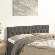 vidaXL 2 db sötétszürke bársony fejtámla 72 x 7 x 78/88 cm ágy és ágykellék