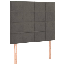 vidaXL 2 db sötétszürke bársony fejtámla 90x5x78/88 cm (3116369) ágy és ágykellék
