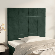 vidaXL 2 db sötétzöld bársony fejtámla 80 x 5 x 78/88 cm ágy és ágykellék