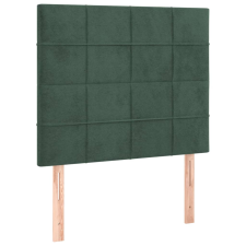 vidaXL 2 db sötétzöld bársony fejtámla 90x5x78/88 cm (3116371) ágy és ágykellék