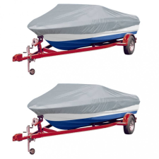 vidaXL 2 db szürke hajótakaró ponyva 488-564 x 239 cm barkácsgép tartozék