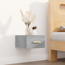 vidaXL 2 db szürke sonoma falra szerelhető éjjeliszekrény 35x35x20 cm bútor