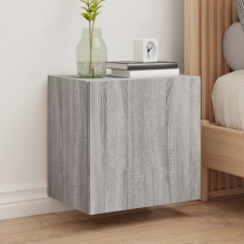 vidaXL 2 db szürke sonoma szerelt fa fali TV-szekrény 40,5x30x40 cm bútor