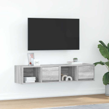 vidaXL 2 db szürke sonoma szerelt fa fali TV-szekrény 60x31x25,5 cm bútor