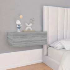 vidaXL 2 db szürke-sonoma szerelt fa függő éjjeliszekrény 40x30x15 cm bútor
