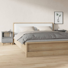 vidaXL 2 db szürke sonoma színű éjjeliszekrény 40x35x50 cm bútor