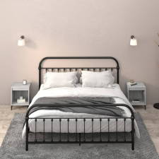 vidaXL 2 db szürke sonoma színű éjjeliszekrény 40x35x50 cm bútor