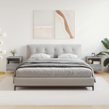 vidaXL 2 db szürke sonoma színű szerelt fa éjjeliszekrény 40x35x47,5cm bútor