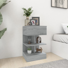 vidaXL 2 db szürke sonoma színű szerelt fa éjjeliszekrény 40x35x65 cm bútor