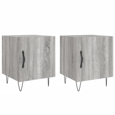 vidaXL 2 db szürke sonoma színű szerelt fa éjjeliszekrény 40x40x50 cm (827561) bútor