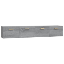 vidaXL 2 db szürke sonoma színű szerelt fa faliszekrény 100x36,5x35 cm (3115666) bútor