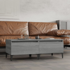 vidaXL 2 db szürke sonoma színű szerelt fa kisasztal 50x46x35 cm bútor