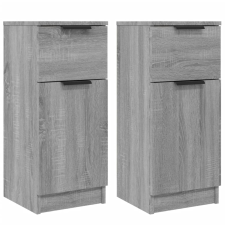 vidaXL 2 db szürke sonoma színű szerelt fa tálalószekrény 30x30x70 cm (817003) bútor