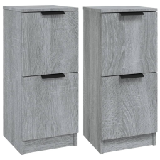 vidaXL 2 db szürke sonoma színű szerelt fa tálalószekrény 30x30x70 cm (817021) bútor