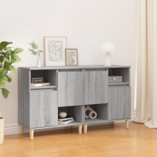 vidaXL 2 db szürke sonoma színű szerelt fa tálalószekrény 60x35x70 cm bútor