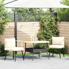 vidaXL 2 db természetes polyrattan kerti szék párnákkal (3328657) kerti bútor