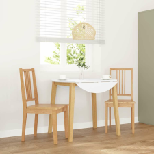 vidaXL 2 db természetes tömörfa gumiból készült étkezőszékek bútor