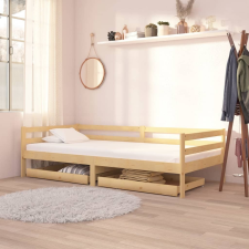 vidaXL 2 db tömör fenyőfa kanapéágyfiók ágy és ágykellék