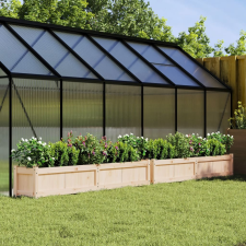 vidaXL 2 db tömör fenyőfa virágláda kerti tárolás