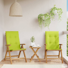 vidaXL 2 db tömör tíkfa dönthető kerti szék párnával kerti bútor