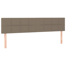 vidaXL 2 db tópszínű szövet fejtámla 90x5x78/88 cm (346078) ágy és ágykellék