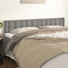 vidaXL 2 db világosszürke bársony fejtámla 100x5x78/88 cm ágy és ágykellék