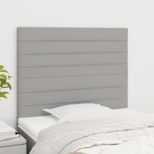 vidaXL 2 db világosszürke szövet fejtámla 100x5x78/88 cm ágy és ágykellék