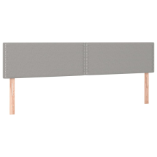 vidaXL 2 db világosszürke szövet fejtámla 100x5x78/88 cm (345984) ágy és ágykellék