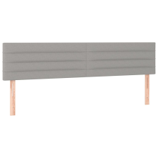 vidaXL 2 db világosszürke szövet fejtámla 100x5x78/88 cm (346186) ágy és ágykellék