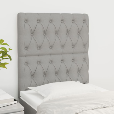 vidaXL 2 db világosszürke szövet fejtámla 80x7x78/88 cm ágy és ágykellék