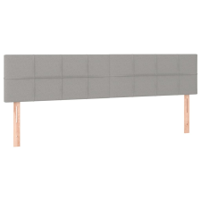 vidaXL 2 db világosszürke szövet fejtámla 90x5x78/88 cm (346074) ágy és ágykellék