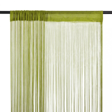 vidaXL 2 db zöld zsinórfüggöny 100 x 250 cm lakástextília