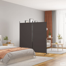 vidaXL 2 paneles barna szövet paraván 175x180 cm bútor
