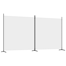 vidaXL 2 paneles fehér szövet térelválasztó 348x180 cm (350274) bútor