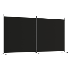 vidaXL 2 paneles fekete szövet térelválasztó 348 x 180 cm (350277) bútor