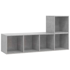 vidaXL 2 részes betonszürke forgácslap TV-szekrény szett (3079803) bútor