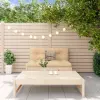 vidaXL 2 részes tömör fenyőfa kerti pihenőgarnitúra
