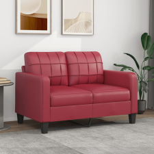 vidaXL 2 személyes bordó műbőr kanapé 120 cm bútor
