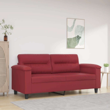 vidaXL 2 személyes bordó színű műbőr kanapé 140 cm bútor