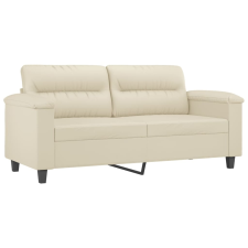 vidaXL 2 személyes krémszínű műbőr kanapé 140 cm (359584) bútor