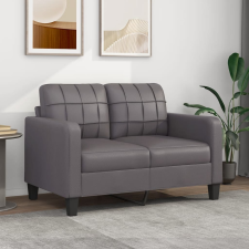 vidaXL 2 személyes szürke műbőr kanapé 120 cm bútor