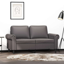 vidaXL 2 személyes szürke műbőr kanapé 120 cm bútor