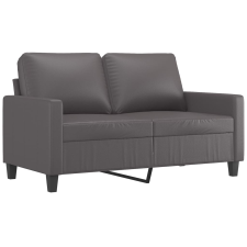vidaXL 2 személyes szürke műbőr kanapé 120 cm (359134) bútor