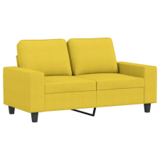 vidaXL 2 személyes világossárga szövet kanapé 120 cm (359388) bútor