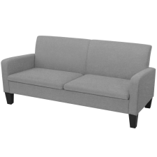 vidaXL 2 személyes világosszürke kanapé 180 x 65 76 cm bútor