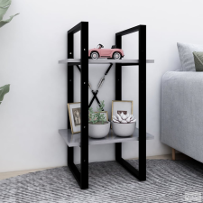 vidaXL 2-szintes betonszürke szerelt fa könyvszekrény 40 x 30 x 70 c bútor