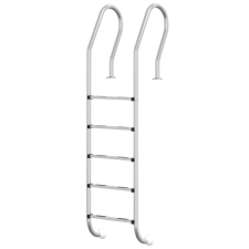 vidaXL 304-es rozsdamentes acél medencelétra 54 x 38 x 211 cm (93463) medence kiegészítő